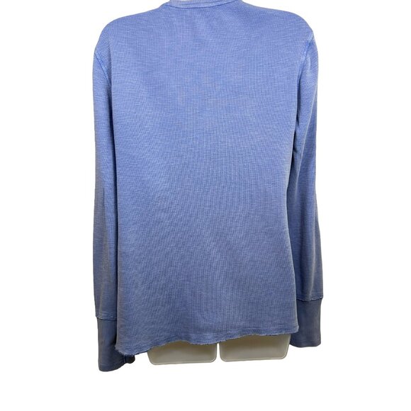 Sundance Blue Embroidered Larue Waffle Tee Size XL - Picture 5 of 11